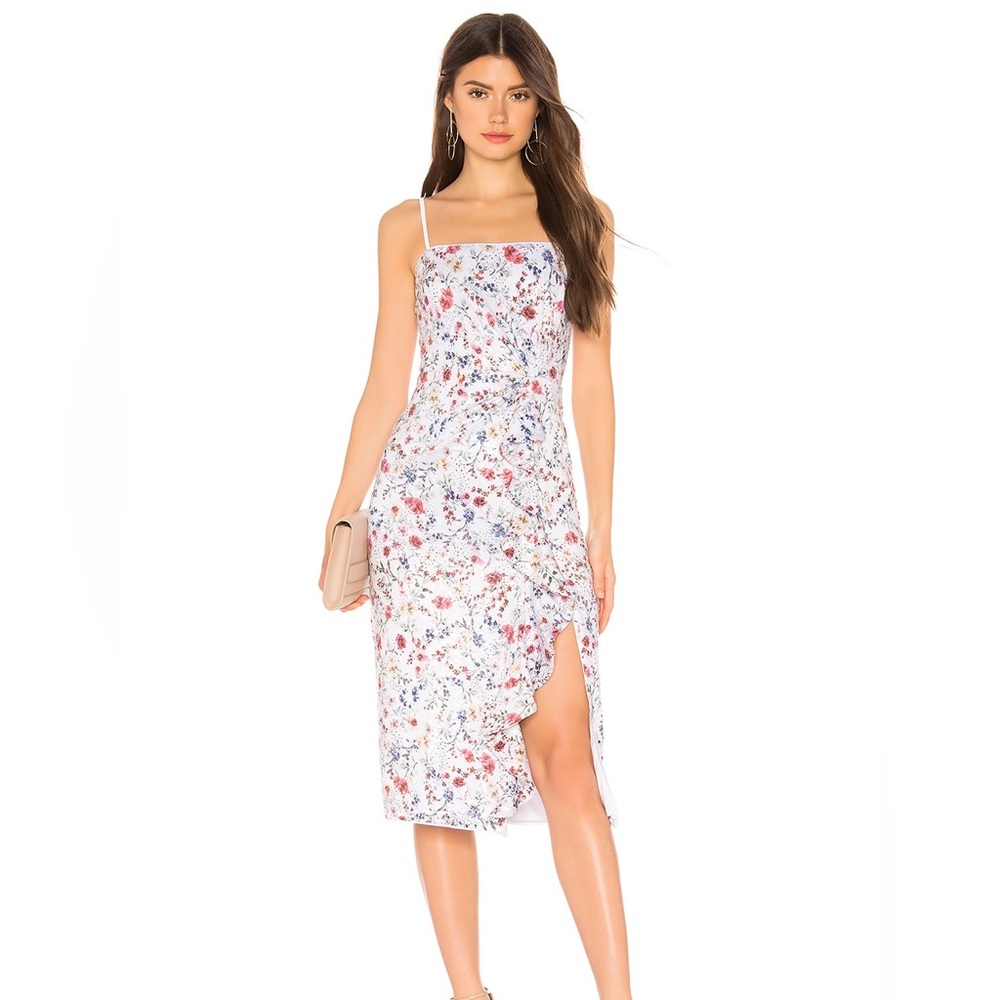 EUC MAJORELLE REVOLVE SEQUINED HAYDEN MIDI DRESS VINTAGE MULTI - Picture 2 of 4